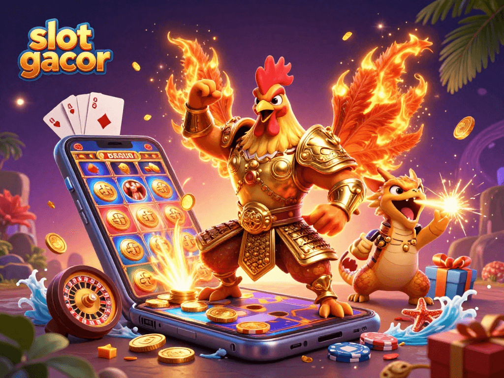 Play exciting slot gacor games and win jackpots with vibrant visuals and characters.
